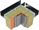 Фасонный элемент уголок внутренний фигурный Фасонный элемент уголок внутренний фигурный